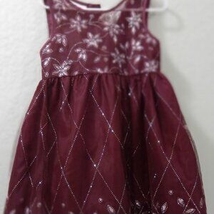 Maroon toddler dress